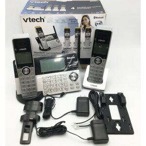 VTech Bluetooth Handset Answering Machine System 2 Cordless Phones IS8151-4